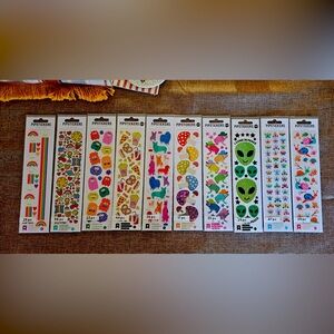 Variety of 10 Pipstickers by Pipsticks Sticker Sheets
